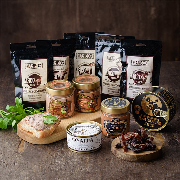 Целая продуктовая коробка в подарок